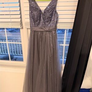 Chic Gray Maxi Dress